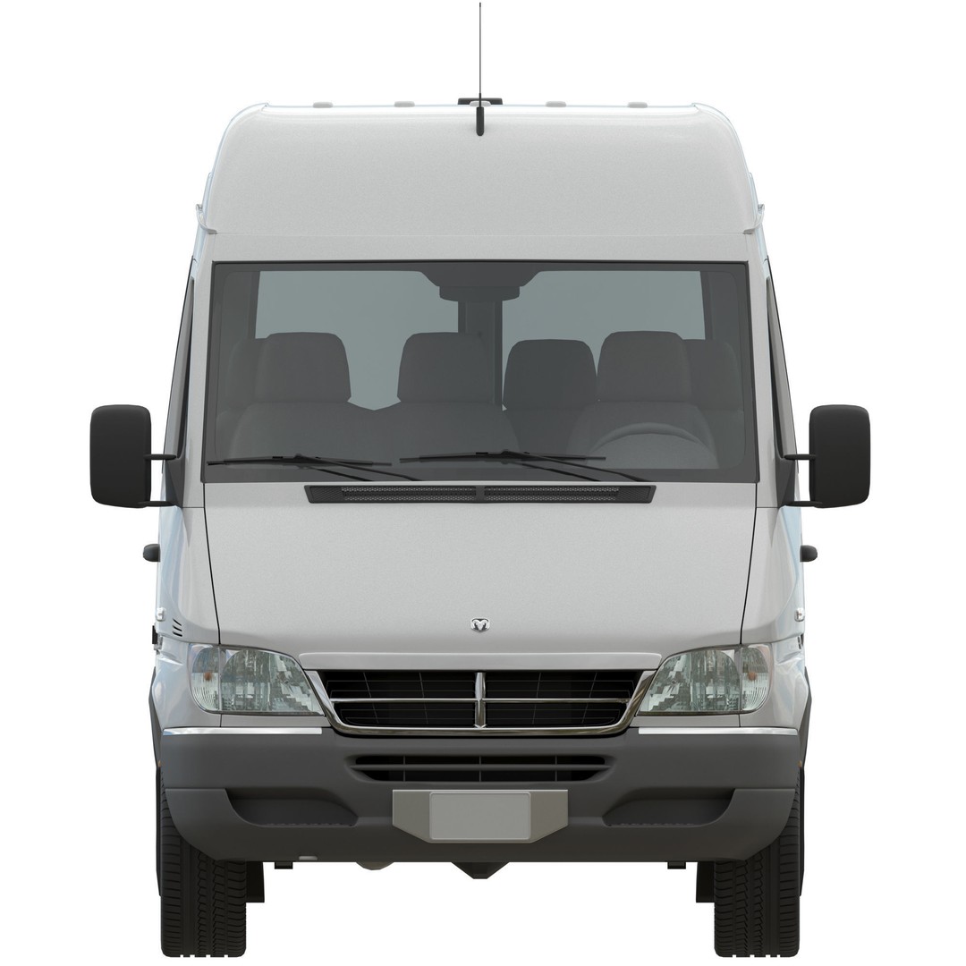 Dodge Sprinter Minibus 3D Model – High Poly Vehicle, FBX, OBJ - View 7