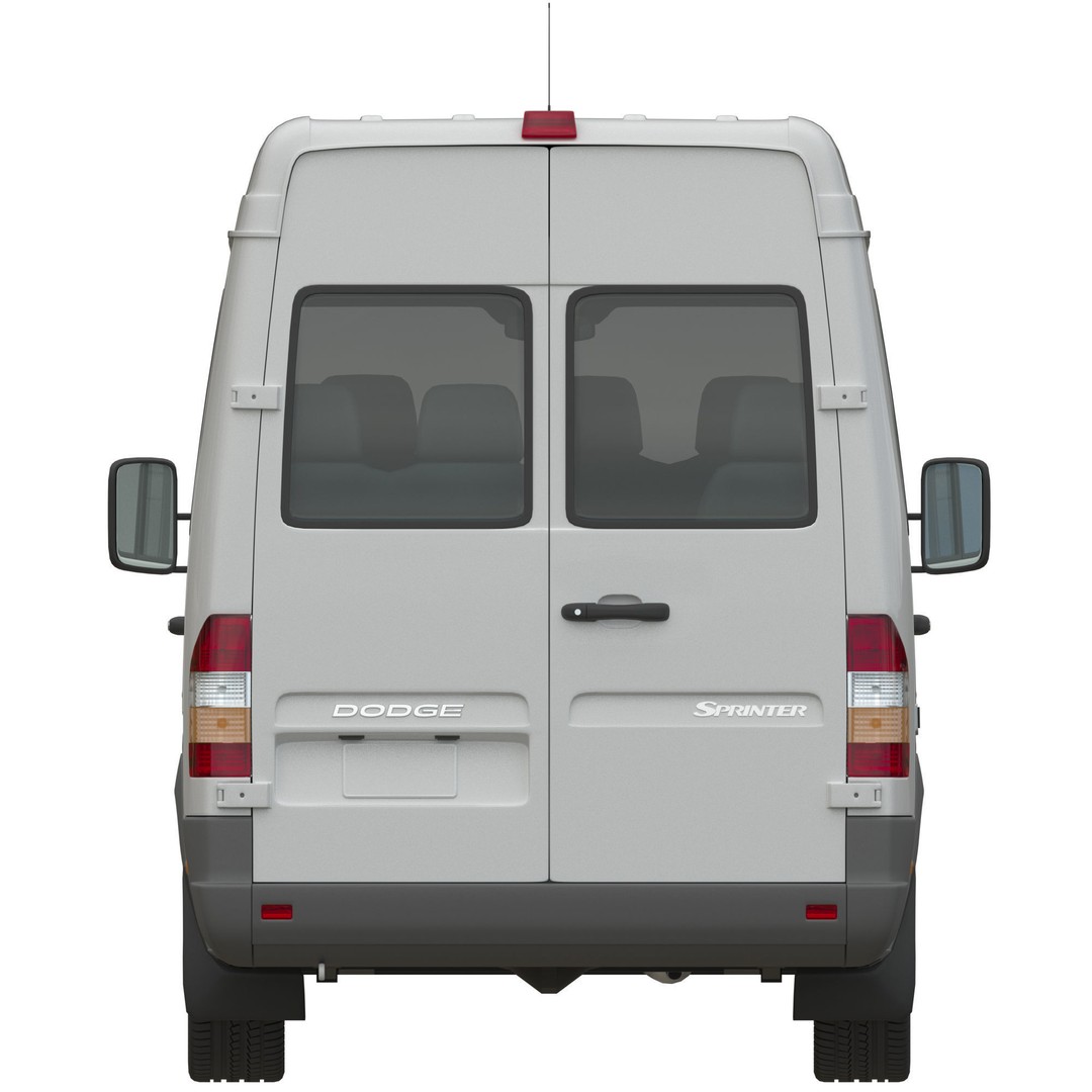 Dodge Sprinter Minibus 3D Model – High Poly Vehicle, FBX, OBJ - View 8