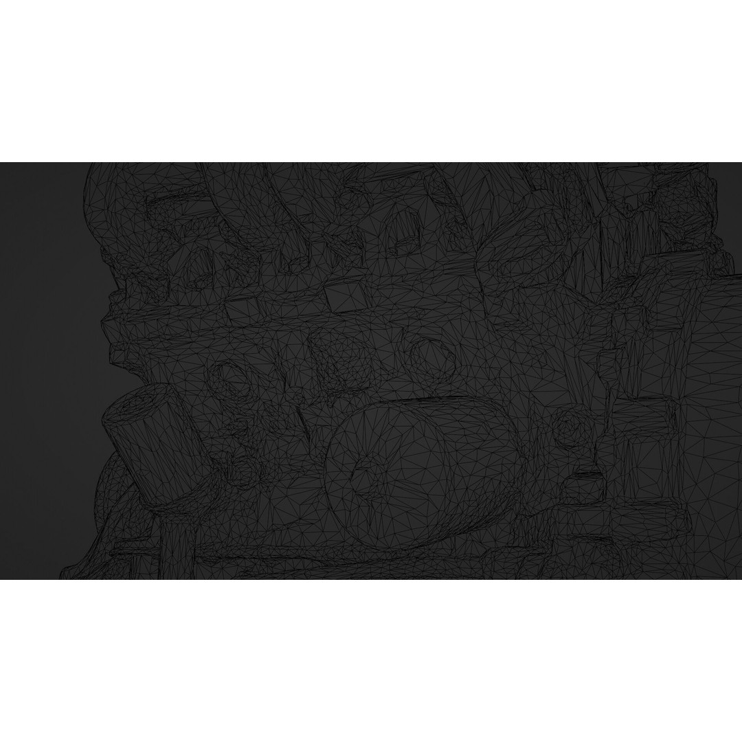 Old Rusty Y-Block V8 Engine 3D Model – Photogrammetry Scanned, FBX - View 23