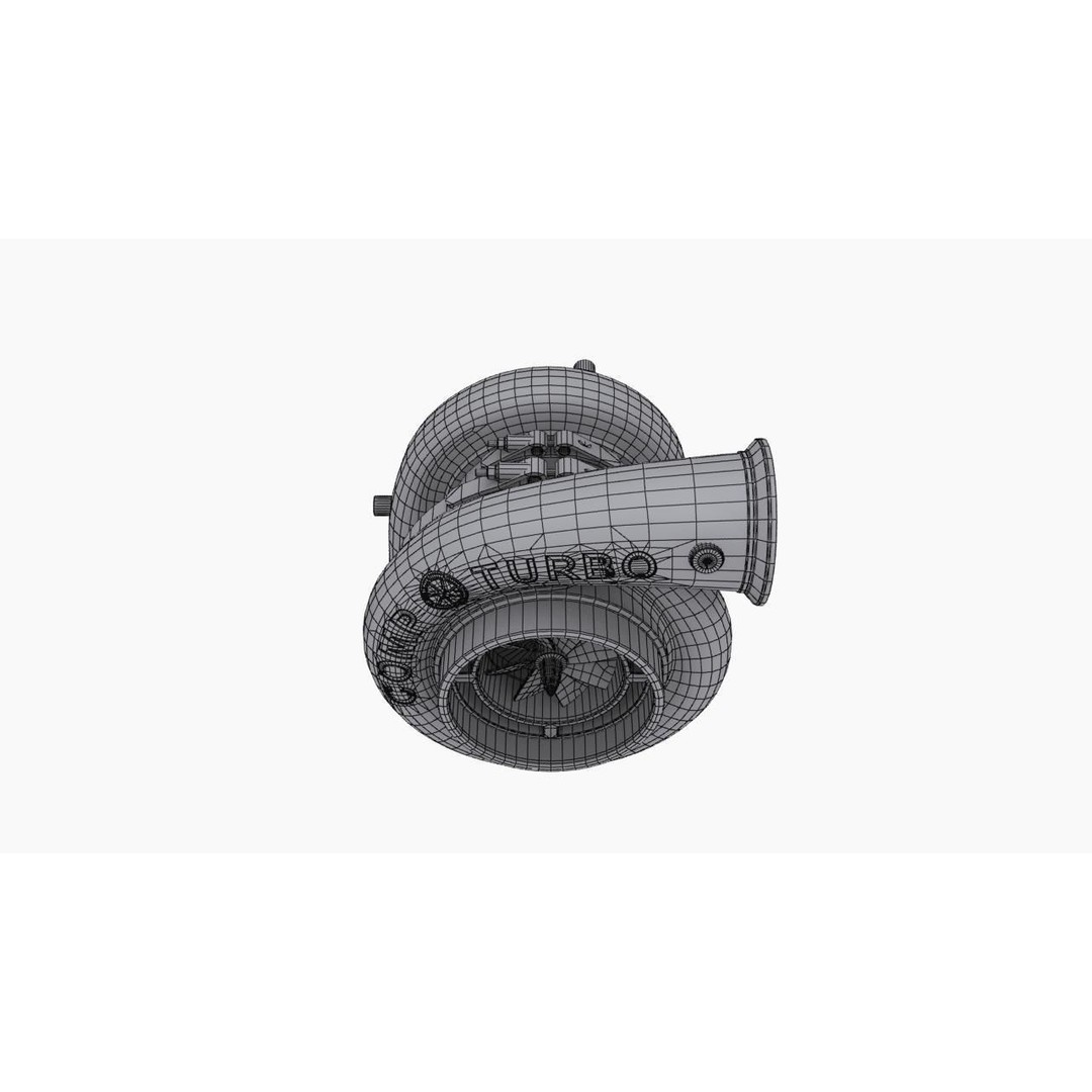 Comp Turbo CTR55140S Turbocharger 3D Model – Low Poly Game Ready FBX - View 13