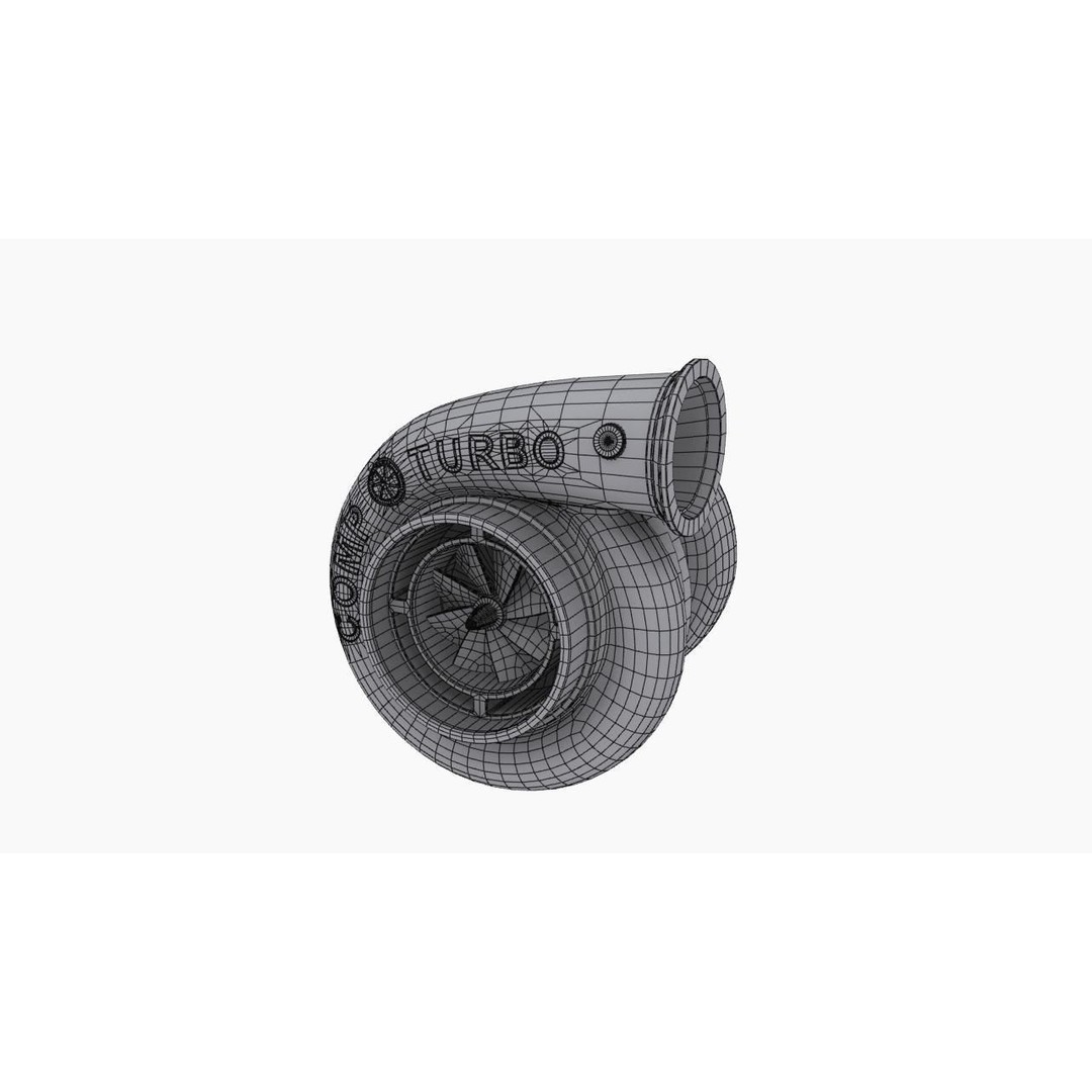 Comp Turbo CTR55140S Turbocharger 3D Model – Low Poly Game Ready FBX - View 14