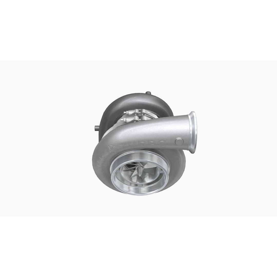 Comp Turbo CTR55140S Turbocharger 3D Model – Low Poly Game Ready FBX - View 3