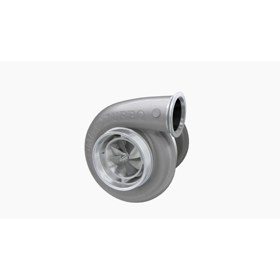 Comp Turbo CTR55140S Turbocharger 3D Model – Low Poly Game Ready FBX - View 4