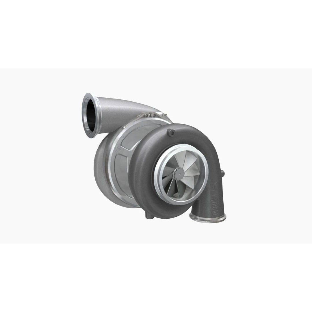 Comp Turbo CTR55140S Turbocharger 3D Model – Low Poly Game Ready FBX - View 5