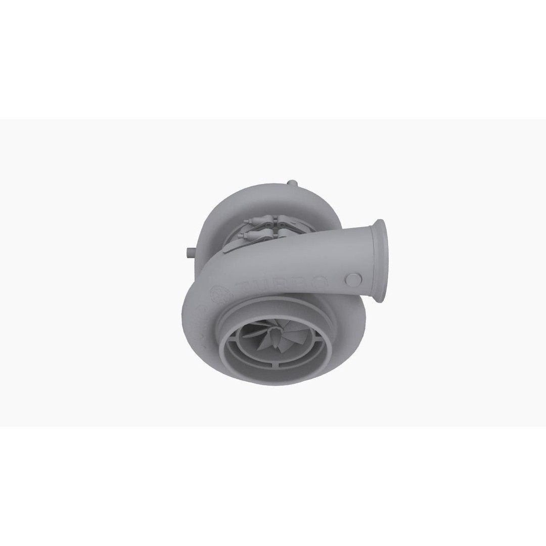 Comp Turbo CTR55140S Turbocharger 3D Model – Low Poly Game Ready FBX - View 9