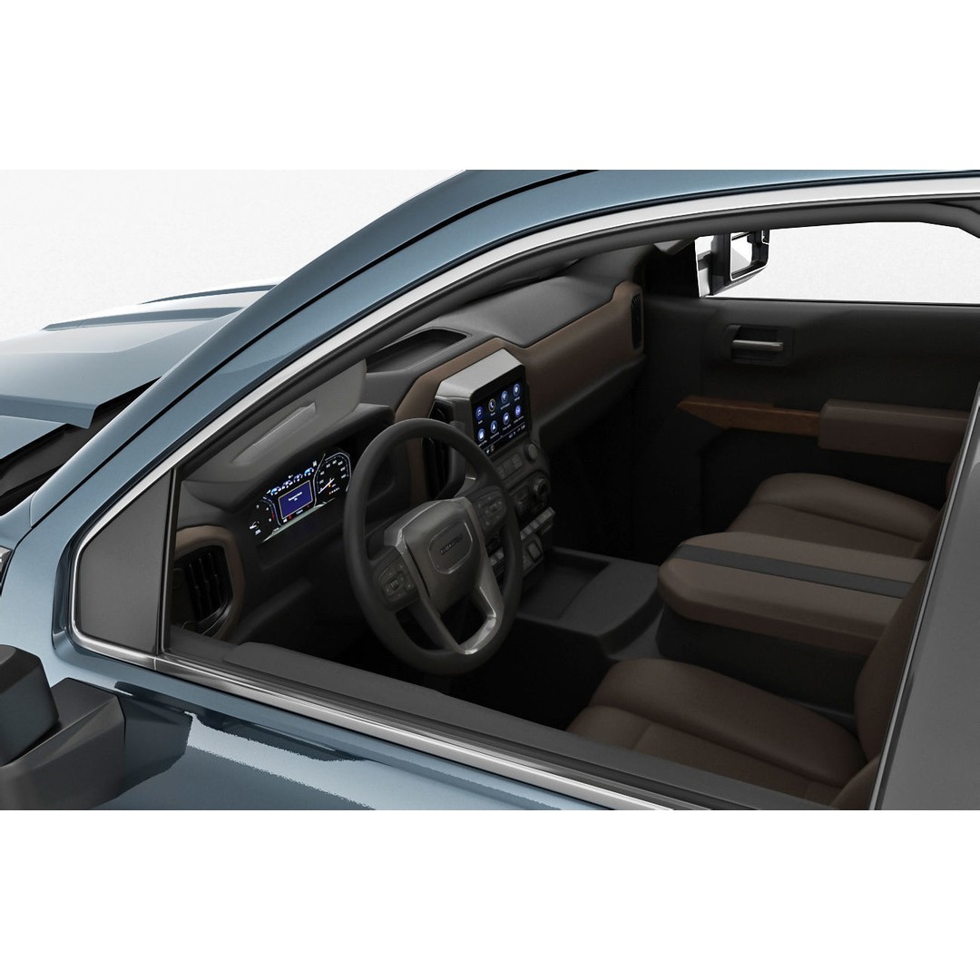 Sierra 2020 Denali 2500HD 3D Model – High Poly Truck Asset, FBX, OBJ, Game Ready - View 14