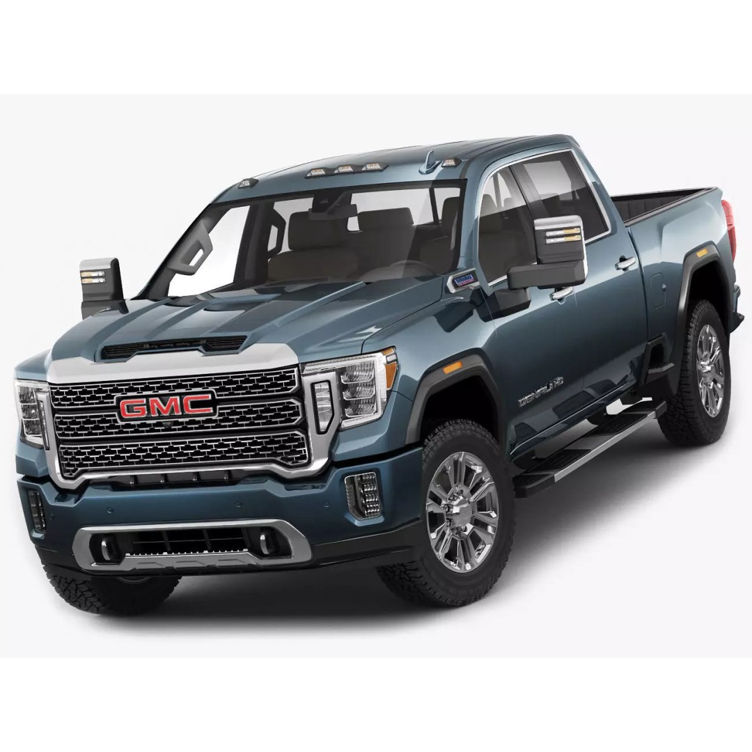 Sierra 2020 Denali 2500HD 3D Model – High Poly Truck Asset, FBX, OBJ, Game Ready - View 2