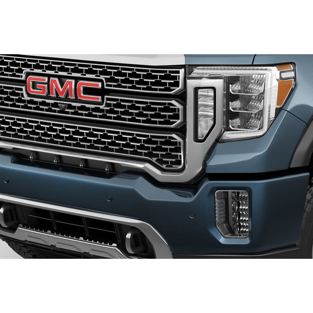 Sierra 2020 Denali 2500HD 3D Model – High Poly Truck Asset, FBX, OBJ, Game Ready - View 5