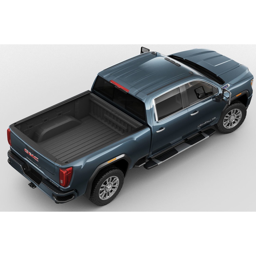 Sierra 2020 Denali 2500HD 3D Model – High Poly Truck Asset, FBX, OBJ, Game Ready - View 8
