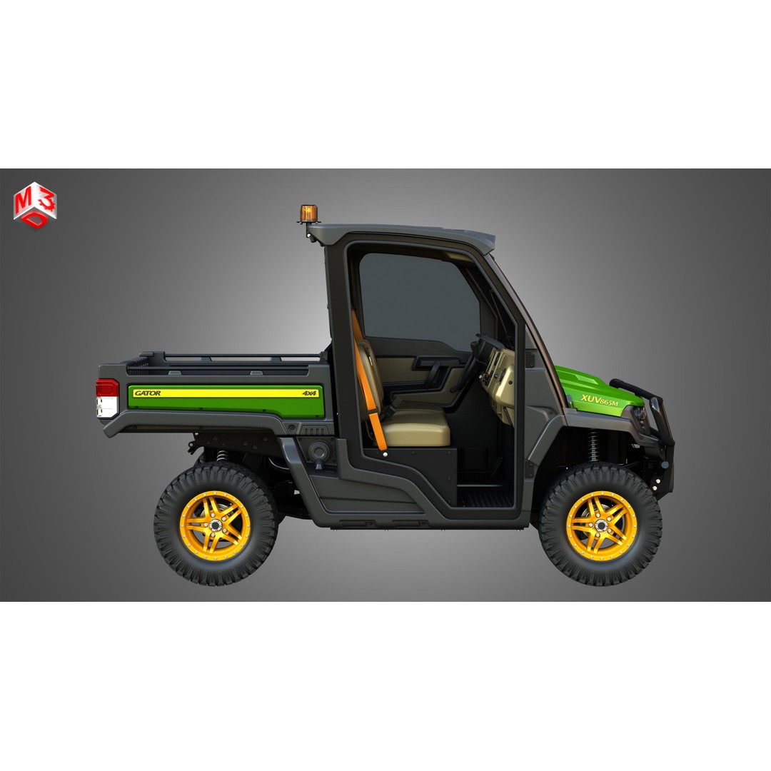XUV865M Gator 3D Model – High Poly UTV Crossover Vehicle, FBX - View 13