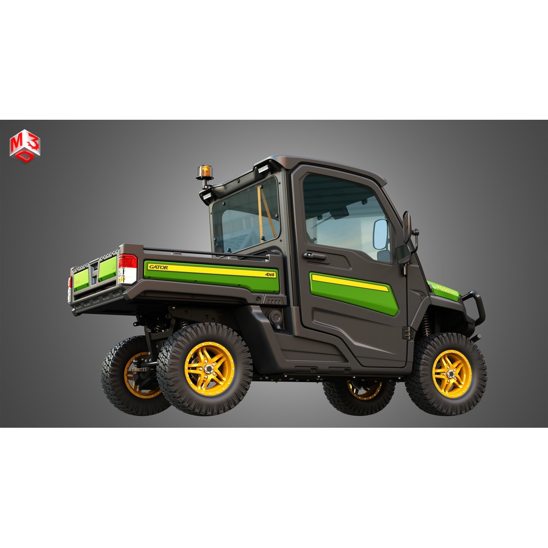 XUV865M Gator 3D Model – High Poly UTV Crossover Vehicle, FBX - View 16