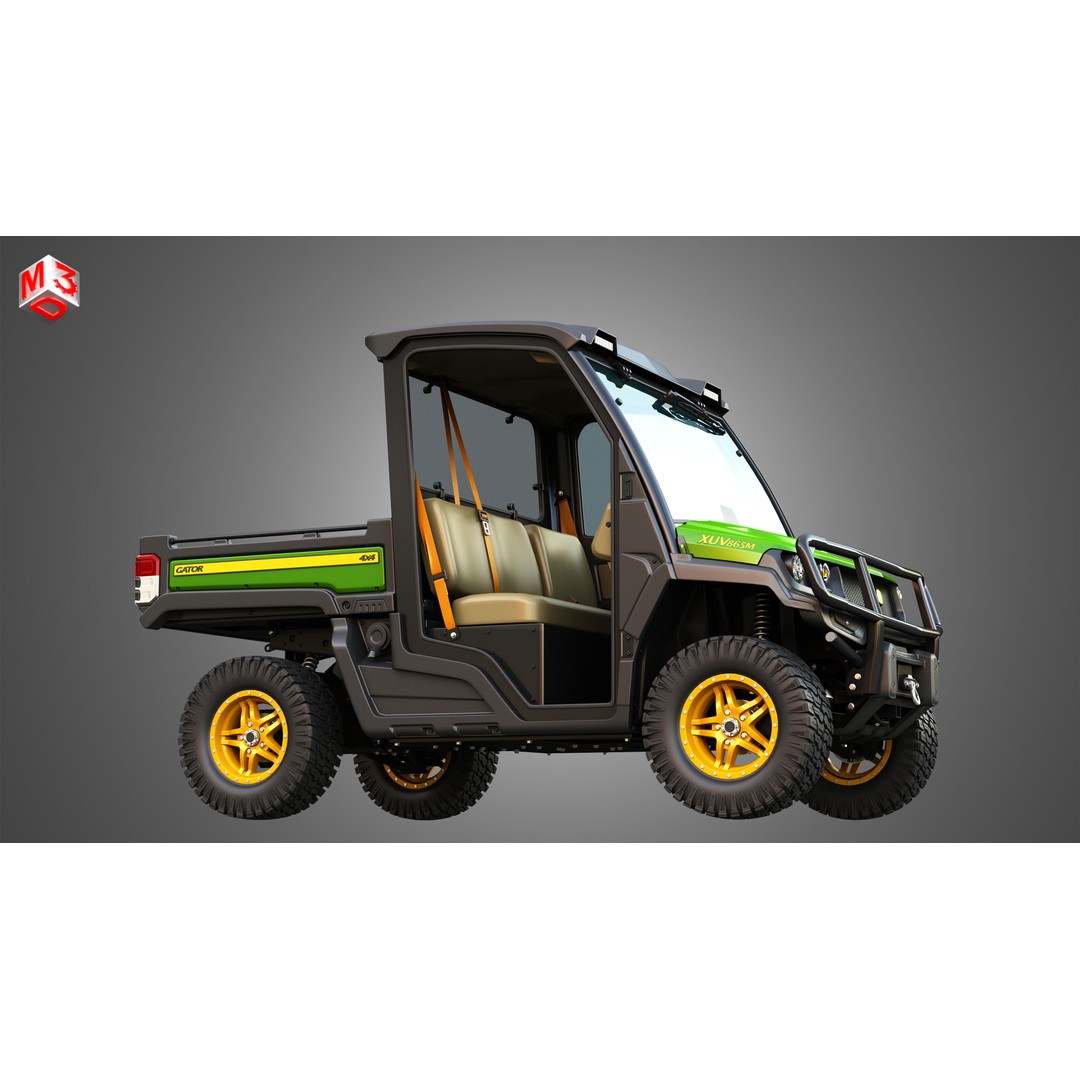 XUV865M Gator 3D Model – High Poly UTV Crossover Vehicle, FBX - View 19
