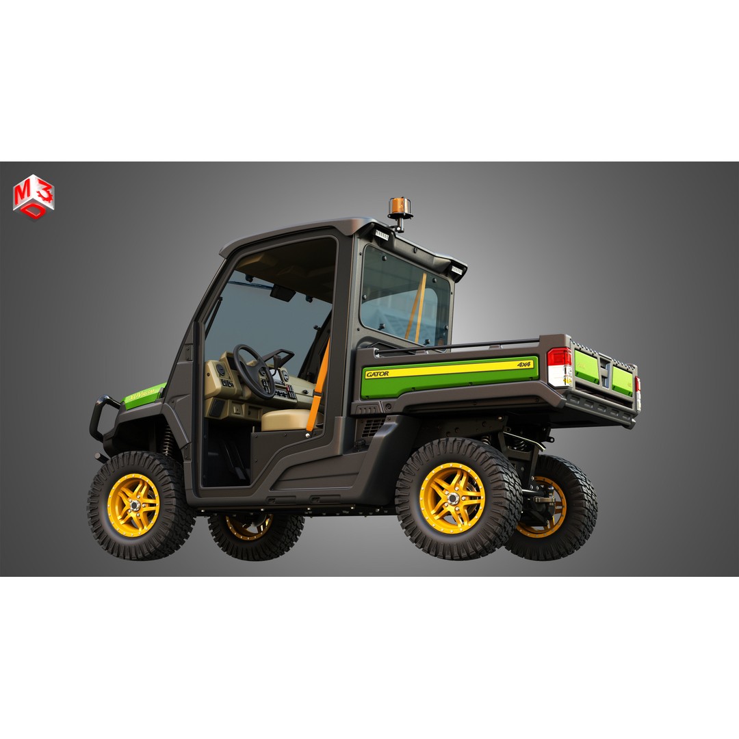 XUV865M Gator 3D Model – High Poly UTV Crossover Vehicle, FBX - View 21