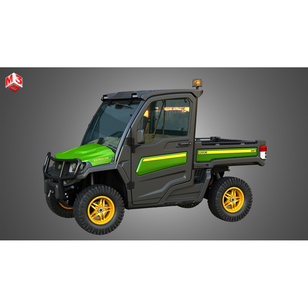 XUV865M Gator 3D Model – High Poly UTV Crossover Vehicle, FBX - View 26