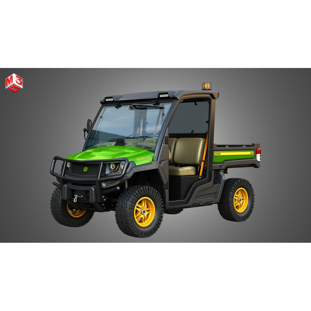 XUV865M Gator 3D Model – High Poly UTV Crossover Vehicle, FBX - View 3
