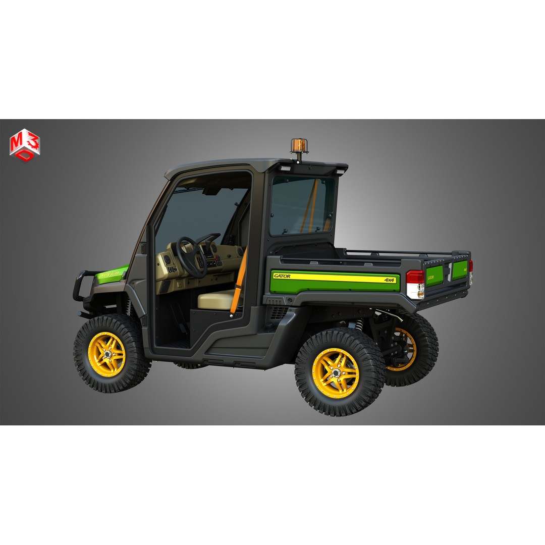 XUV865M Gator 3D Model – High Poly UTV Crossover Vehicle, FBX - View 33