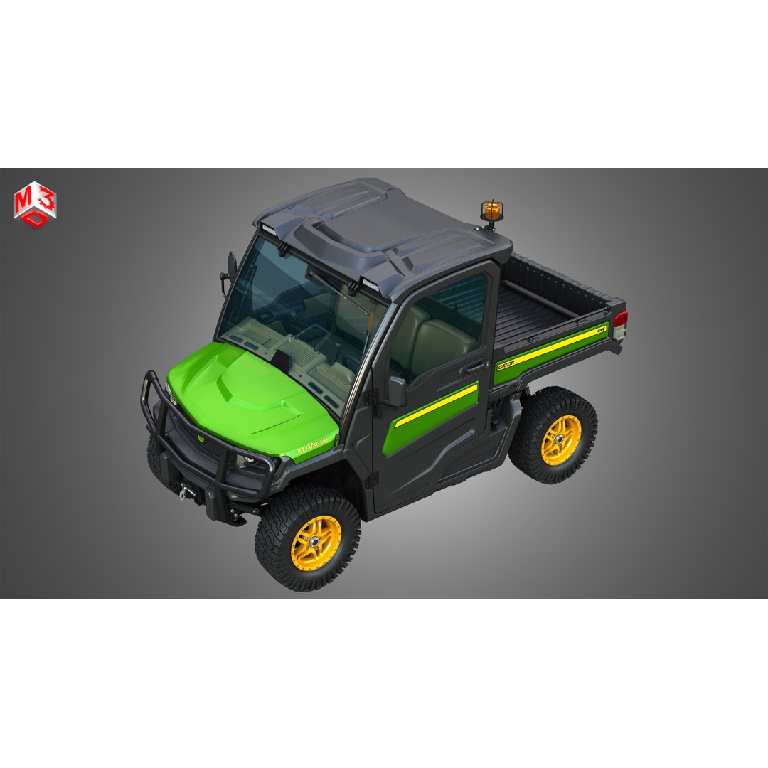 XUV865M Gator 3D Model – High Poly UTV Crossover Vehicle, FBX - View 34