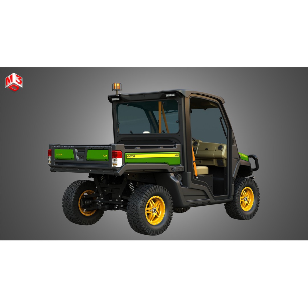 XUV865M Gator 3D Model – High Poly UTV Crossover Vehicle, FBX - View 5