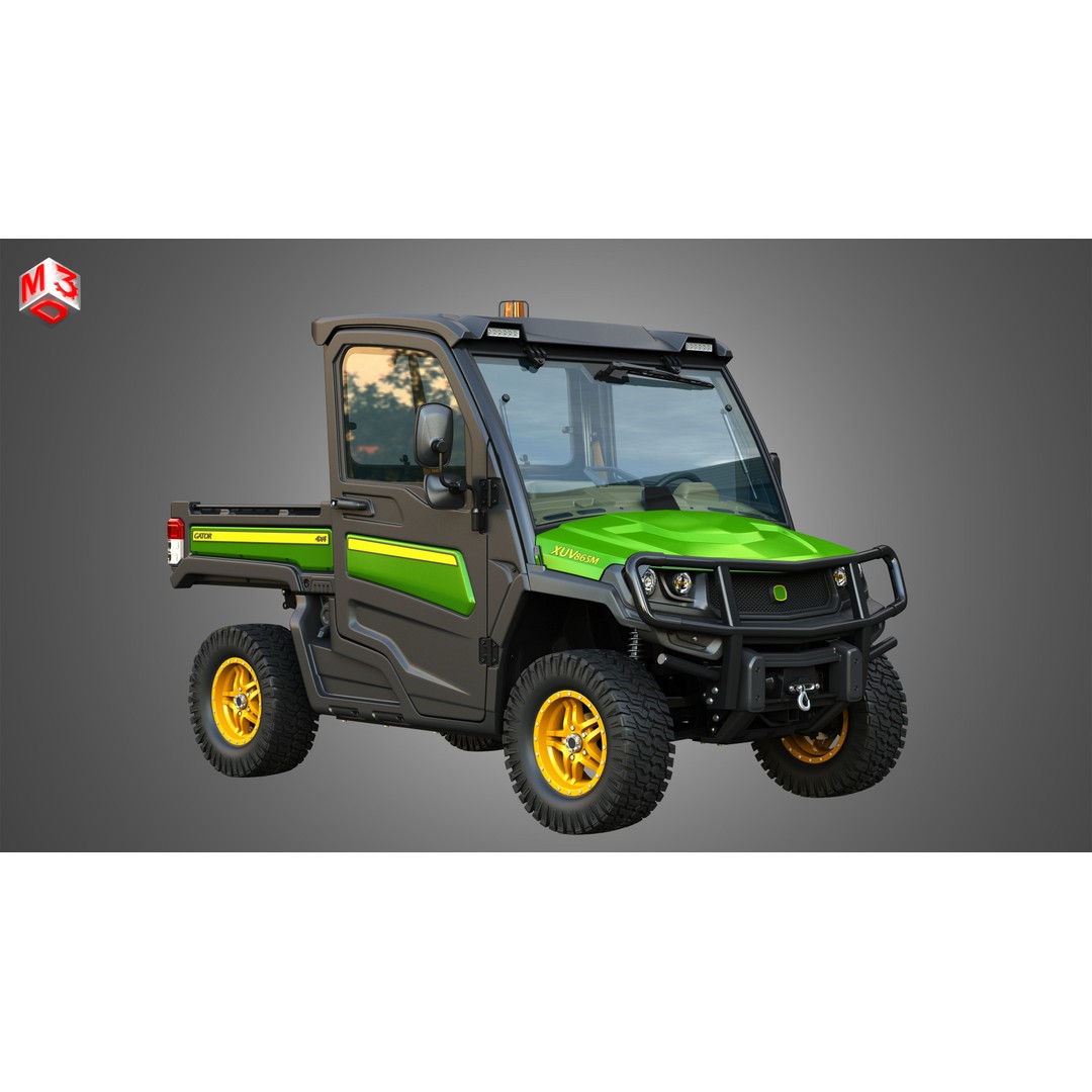 XUV865M Gator 3D Model – High Poly UTV Crossover Vehicle, FBX - View 6