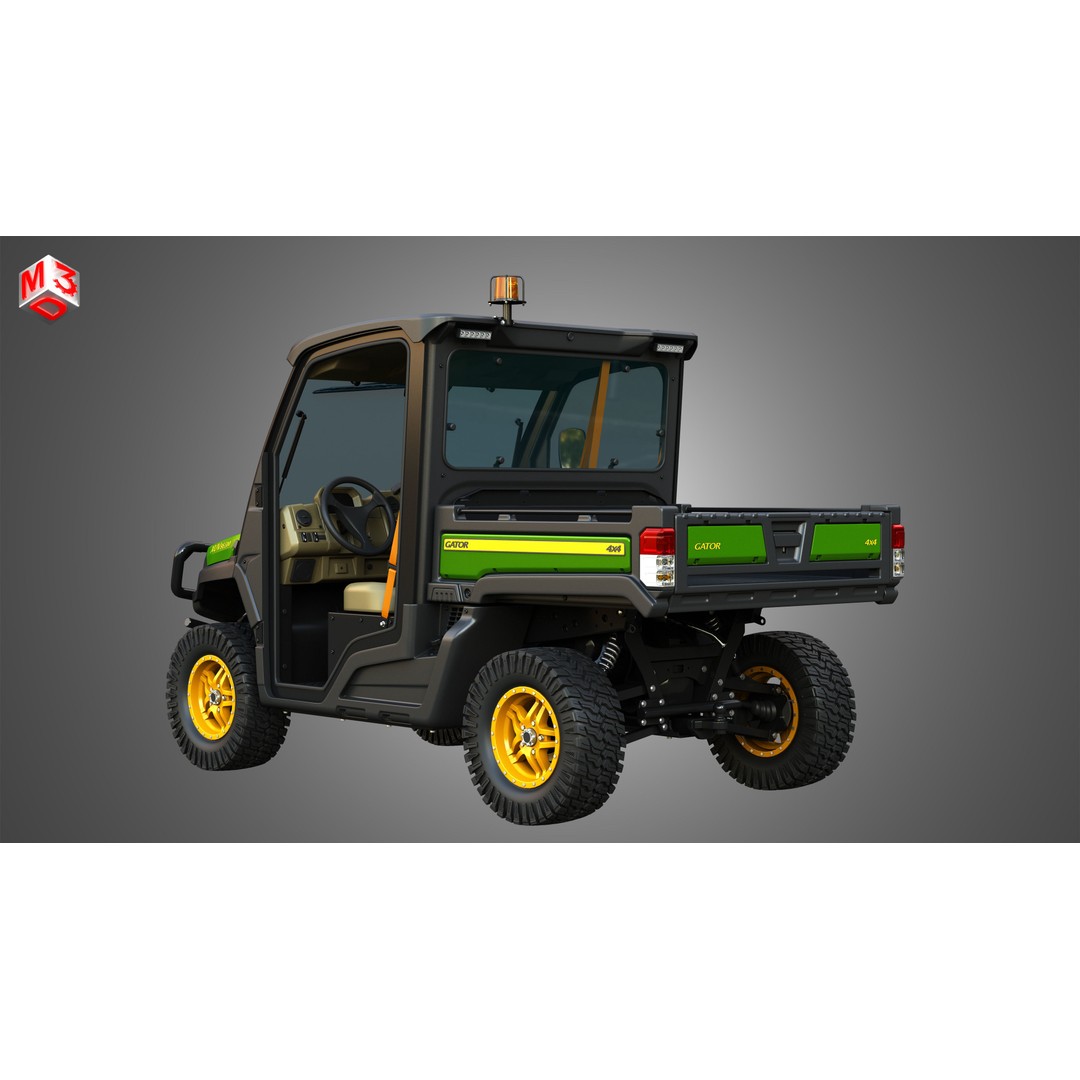 XUV865M Gator 3D Model – High Poly UTV Crossover Vehicle, FBX - View 9