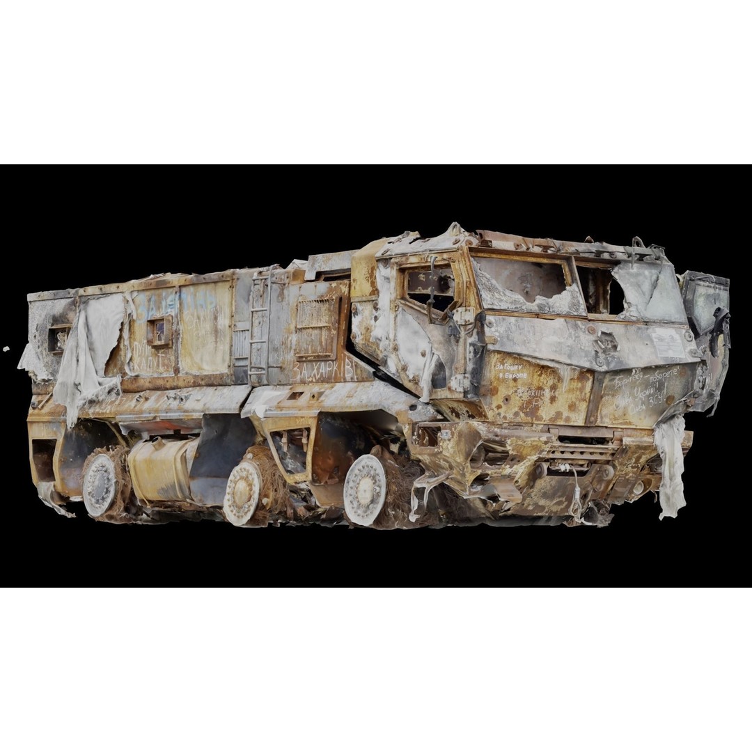 Military Vehicle 3D Model – Low Poly Game Asset, FBX, Blender - View 14