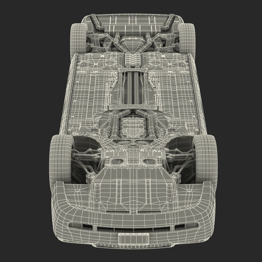 Generic Yellow Taxi 3D Model – Classic Car Interior, PBR Textures - View 54