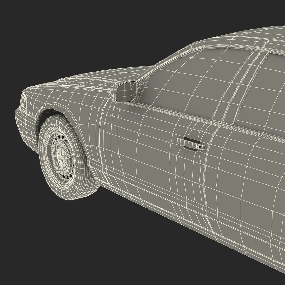 Generic Yellow Taxi 3D Model – Classic Car Interior, PBR Textures - View 71