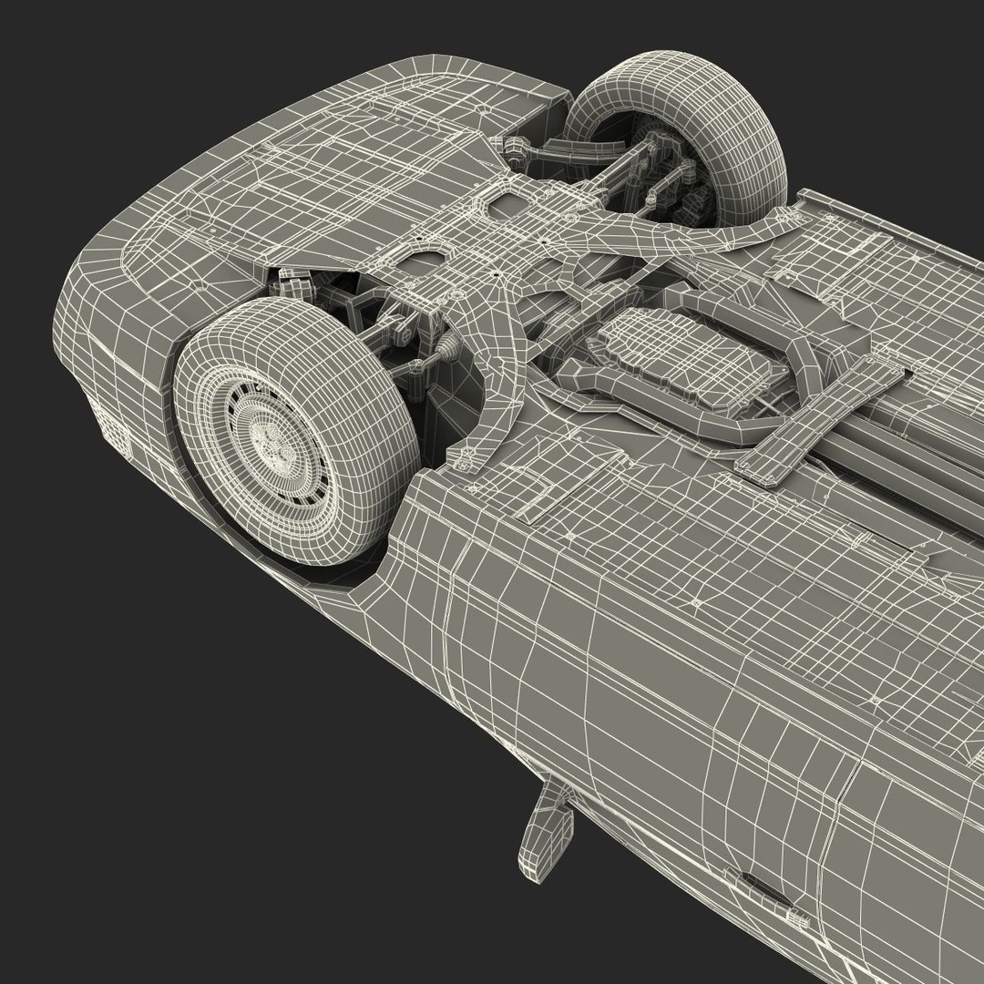 Generic Yellow Taxi 3D Model – Classic Car Interior, PBR Textures - View 72
