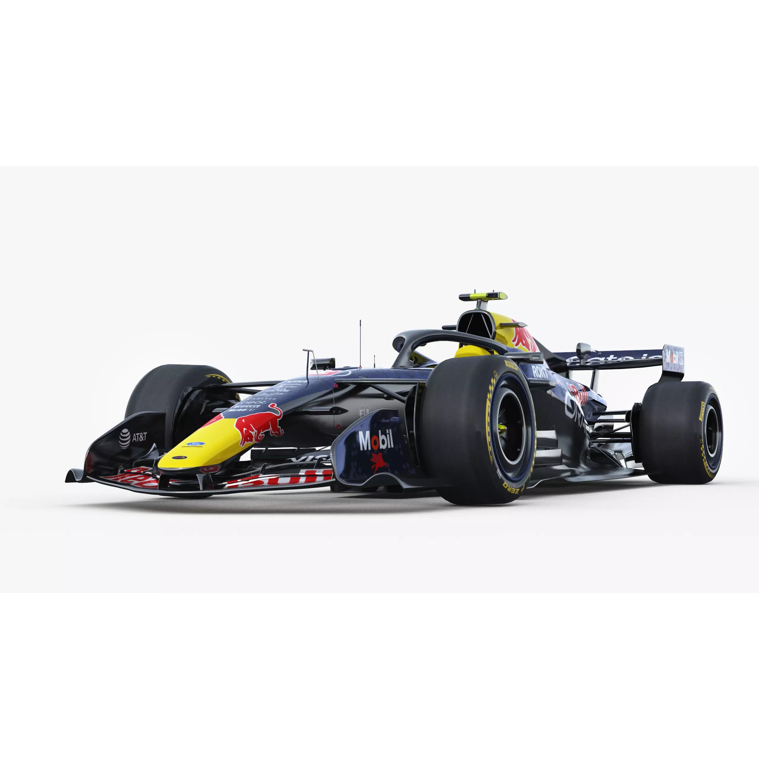 F1 RedBull RB22 2026 - Low-Poly Game-Ready 3D Model - View 14