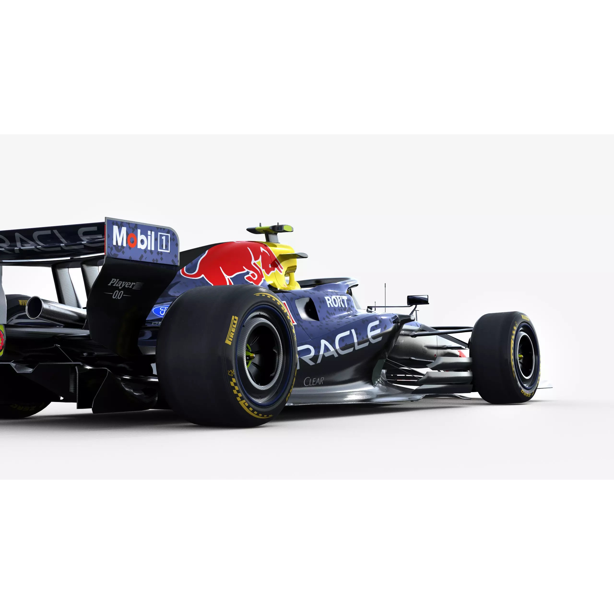 F1 RedBull RB22 2026 - Low-Poly Game-Ready 3D Model - View 15