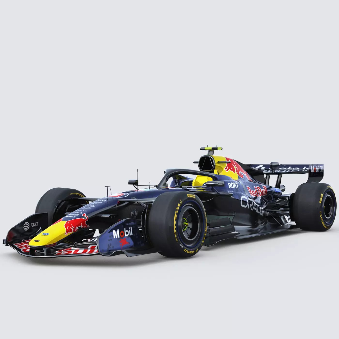 F1 RedBull RB22 2026 - Low-Poly Game-Ready 3D Model - View 2