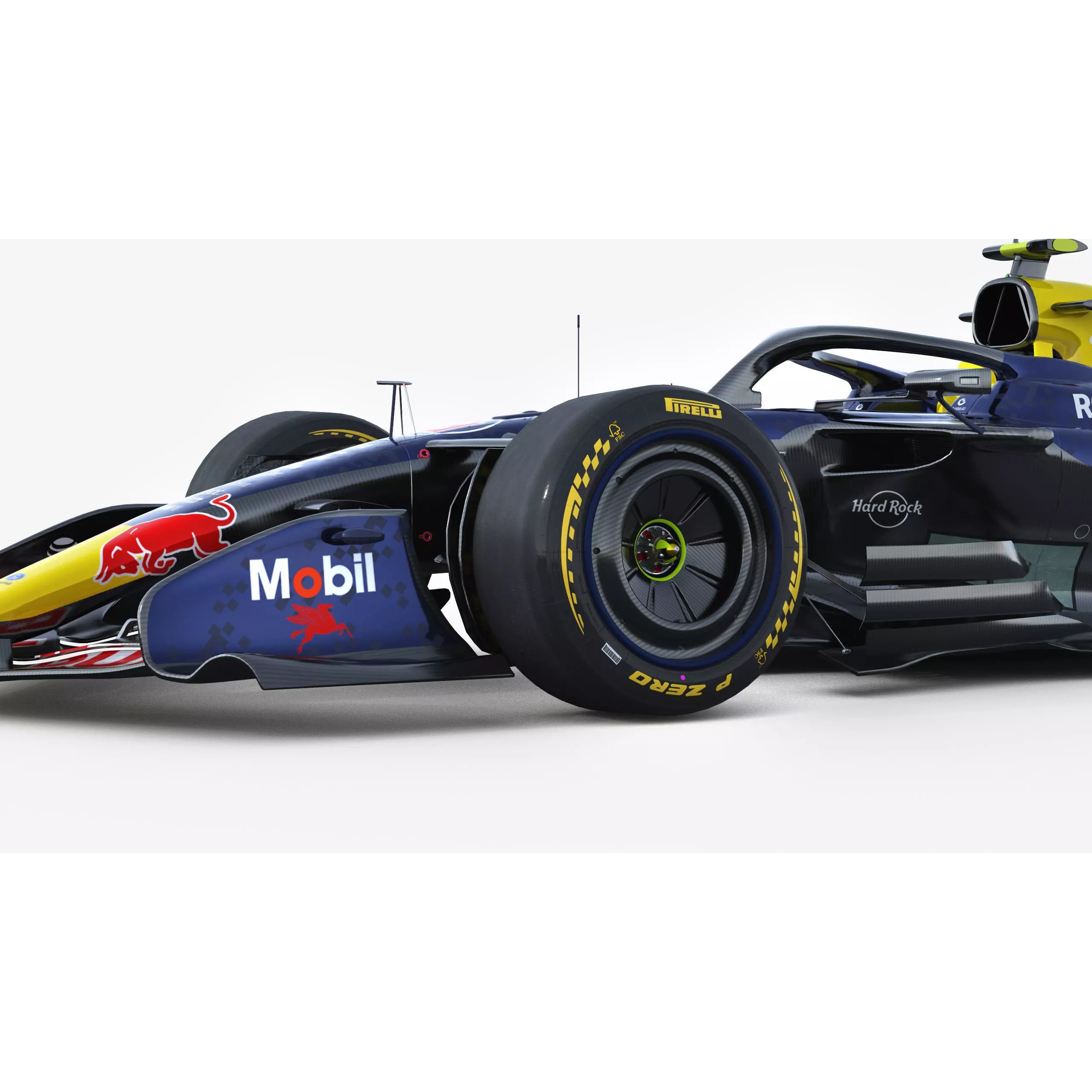 F1 RedBull RB22 2026 - Low-Poly Game-Ready 3D Model - View 4