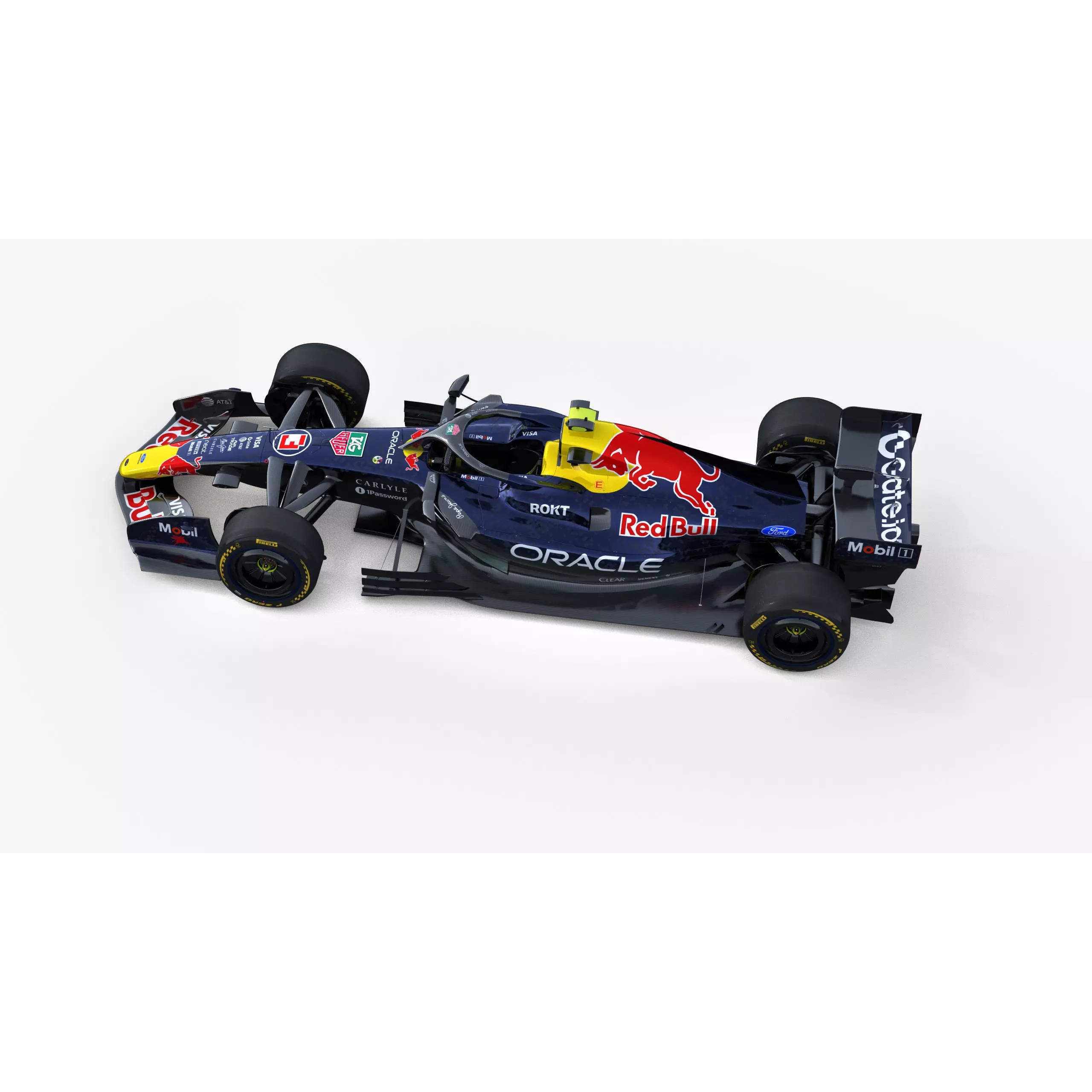 F1 RedBull RB22 2026 - Low-Poly Game-Ready 3D Model - View 6