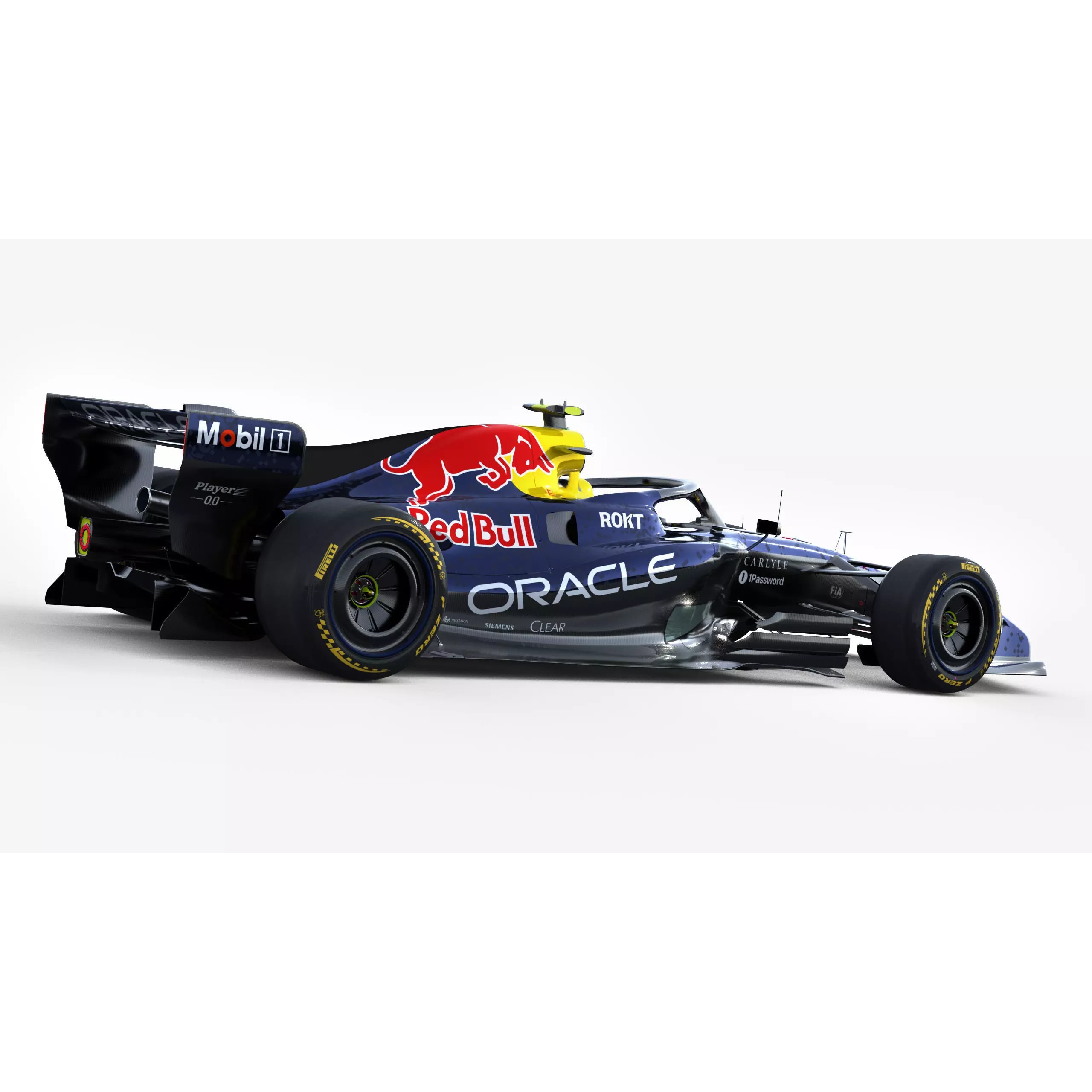 F1 RedBull RB22 2026 - Low-Poly Game-Ready 3D Model - View 7