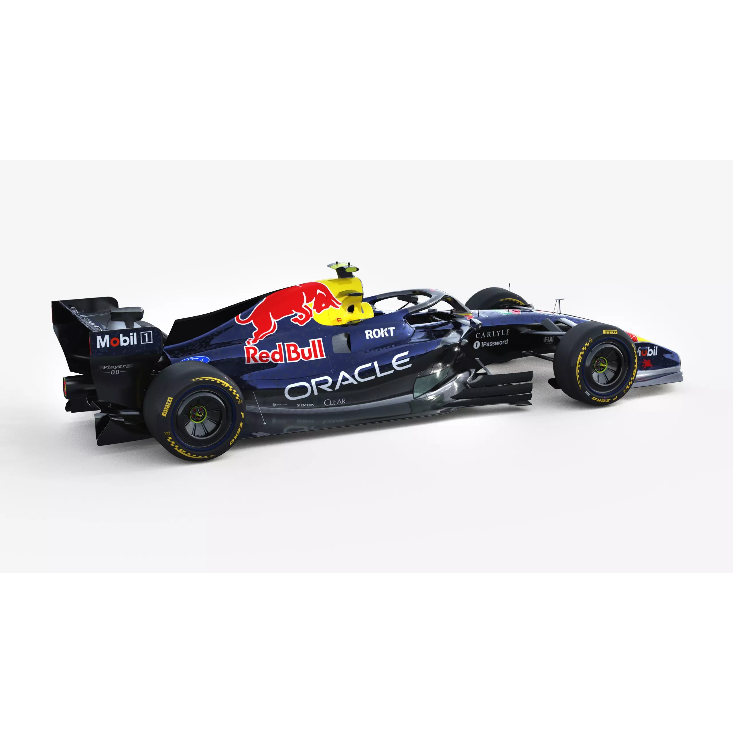 F1 RedBull RB22 2026 - Low-Poly Game-Ready 3D Model - View 9