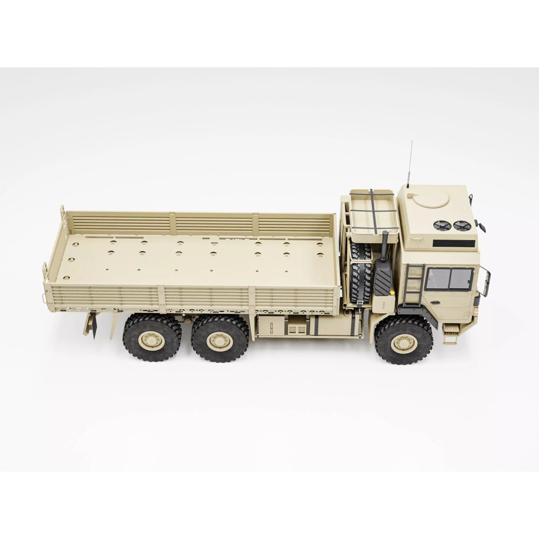 MAN HX61 6x6 Military Truck 3D Model – High Poly Game Asset, FBX, OBJ - View 13