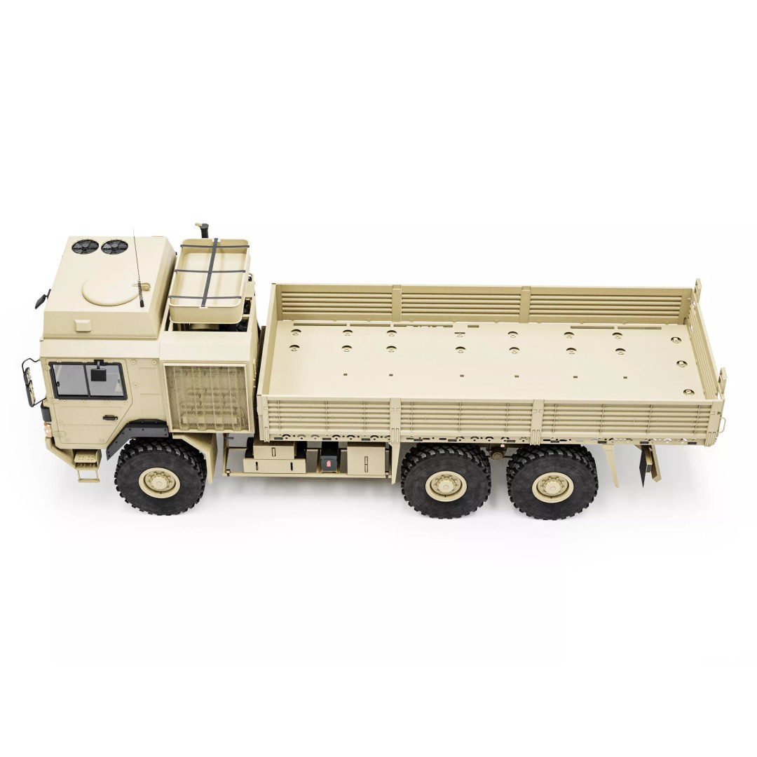 MAN HX61 6x6 Military Truck 3D Model – High Poly Game Asset, FBX, OBJ - View 14