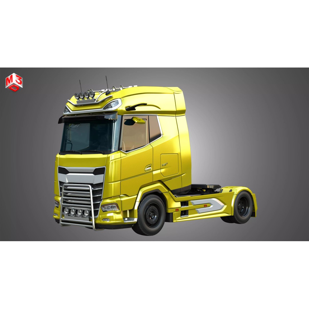DAF XG 530 Truck 3D Model – High Poly Game Asset, FBX, PBR - View 2