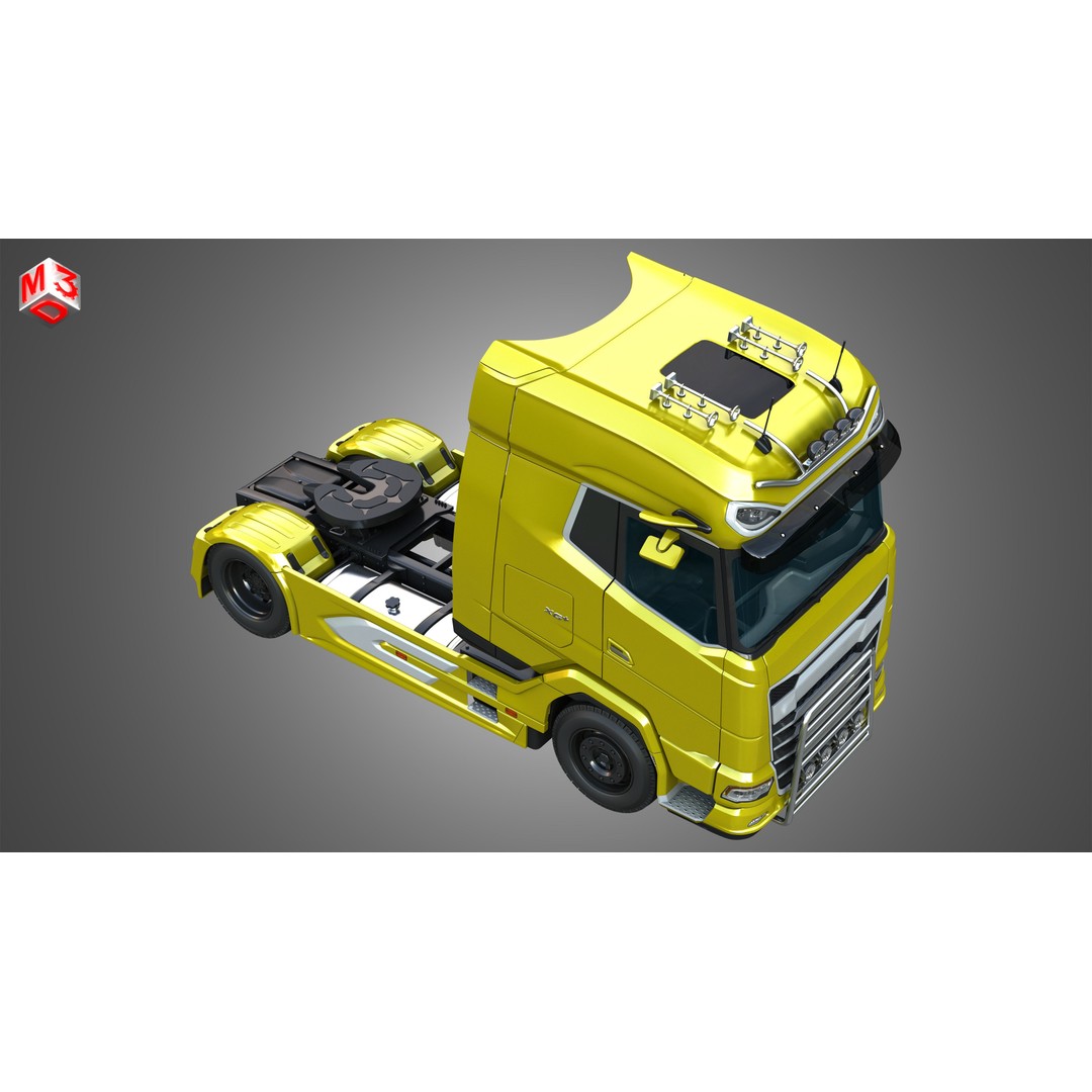 DAF XG 530 Truck 3D Model – High Poly Game Asset, FBX, PBR - View 22