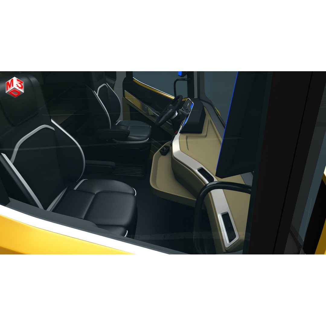 DAF XG 530 Truck 3D Model – High Poly Game Asset, FBX, PBR - View 27