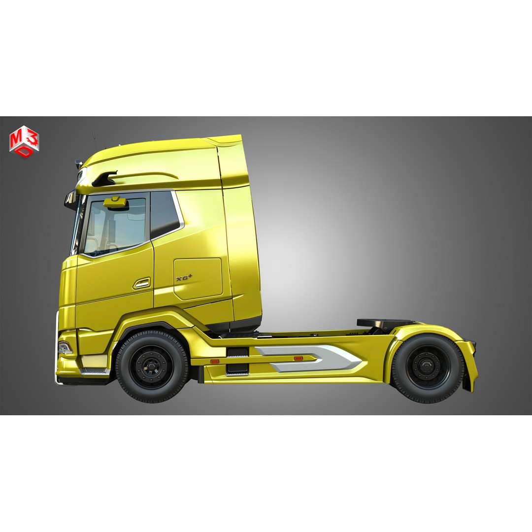 DAF XG 530 Truck 3D Model – High Poly Game Asset, FBX, PBR - View 6