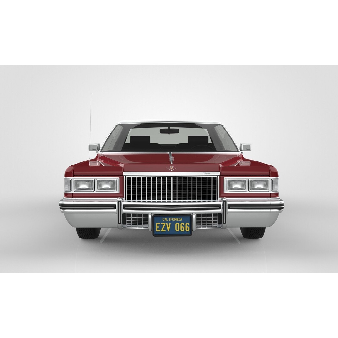 Cadillac DeVille 3D Model – Classic Sedan, FBX, OBJ, Game Ready - View 12