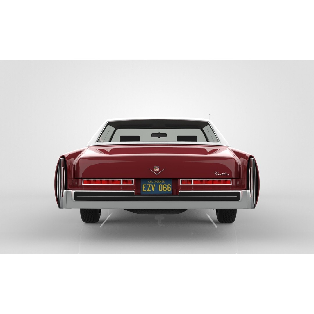 Cadillac DeVille 3D Model – Classic Sedan, FBX, OBJ, Game Ready - View 6