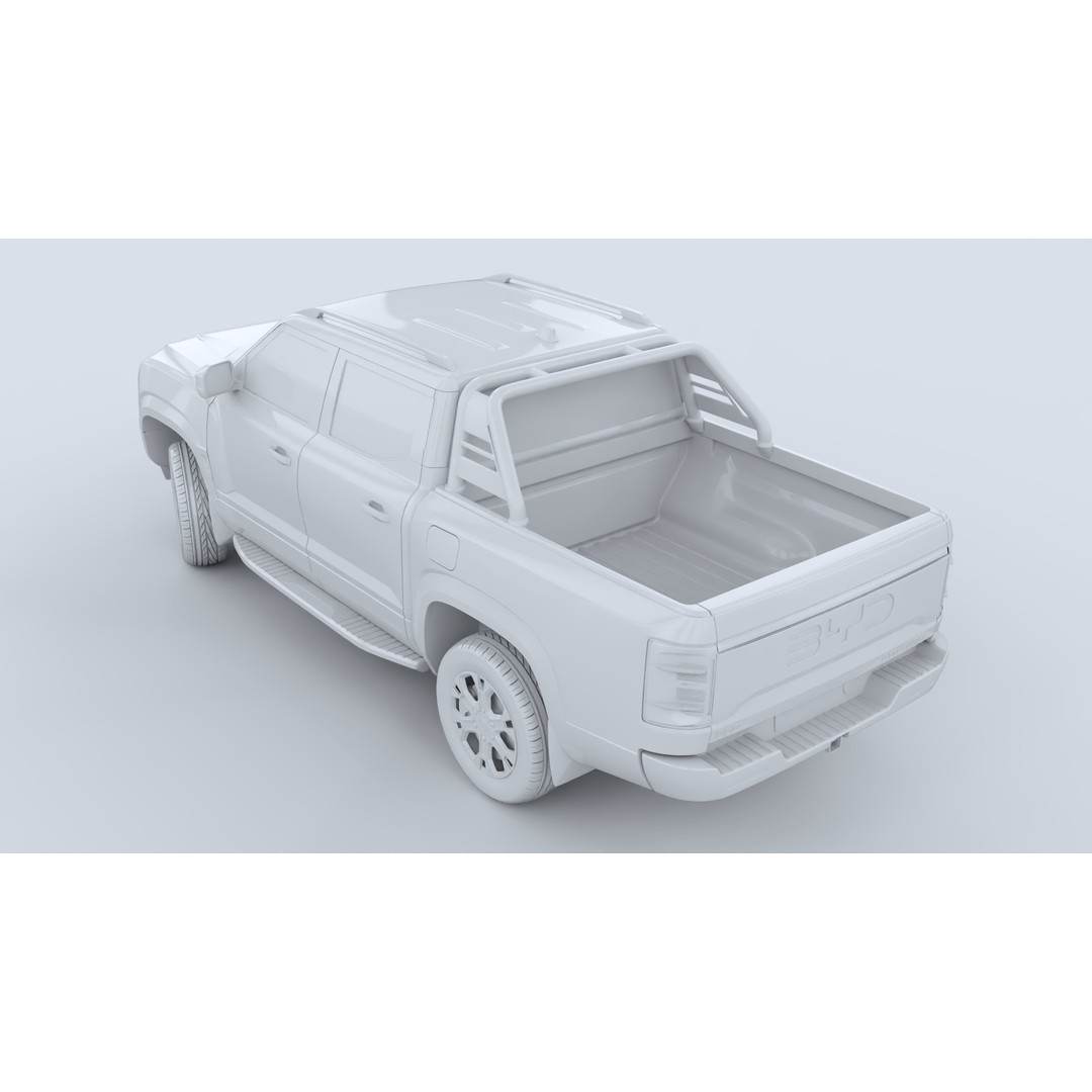 BYD Shark 6 DMO 3D Model – Game-Ready Pickup Truck, FBX, OBJ