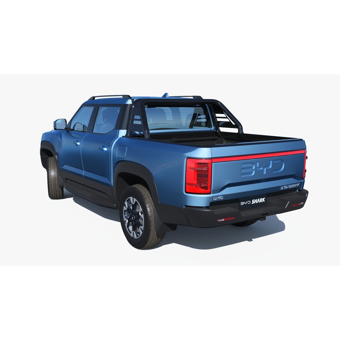 BYD Shark 6 DMO 3D Model – Game-Ready Pickup Truck, FBX, OBJ - View 11