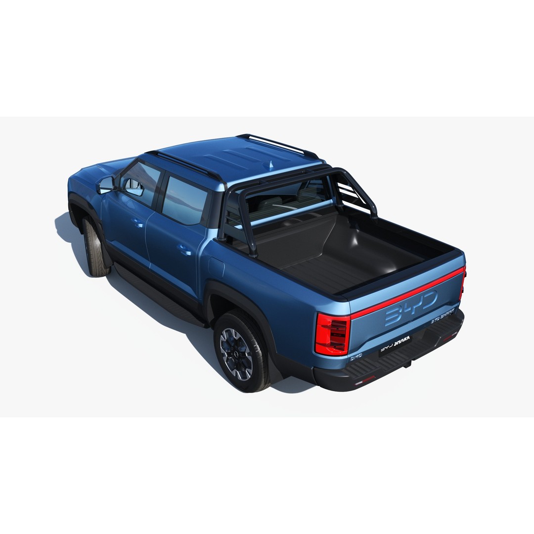 BYD Shark 6 DMO 3D Model – Game-Ready Pickup Truck, FBX, OBJ - View 13
