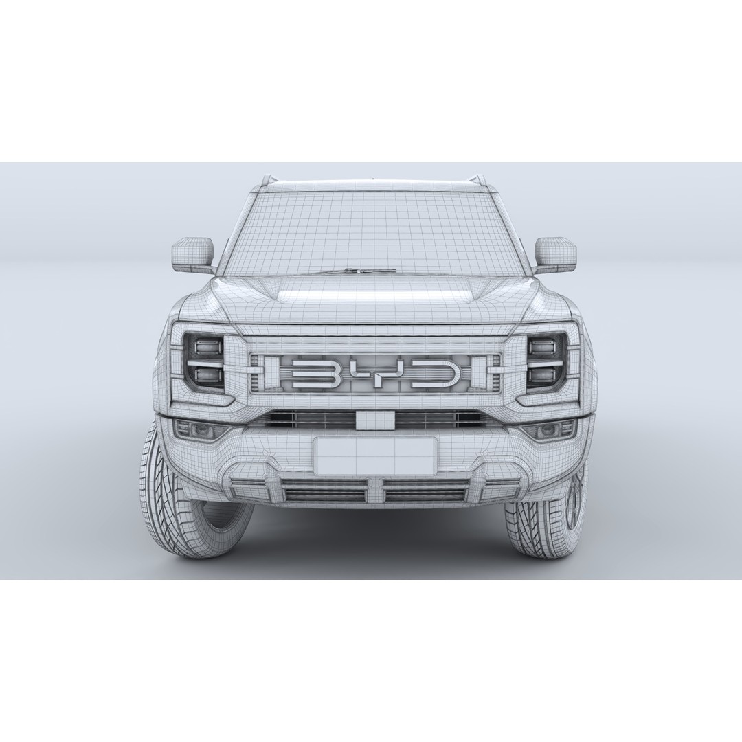 BYD Shark 6 DMO 3D Model – Game-Ready Pickup Truck, FBX, OBJ - View 16