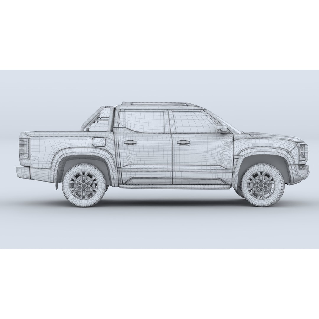 BYD Shark 6 DMO 3D Model – Game-Ready Pickup Truck, FBX, OBJ - View 17