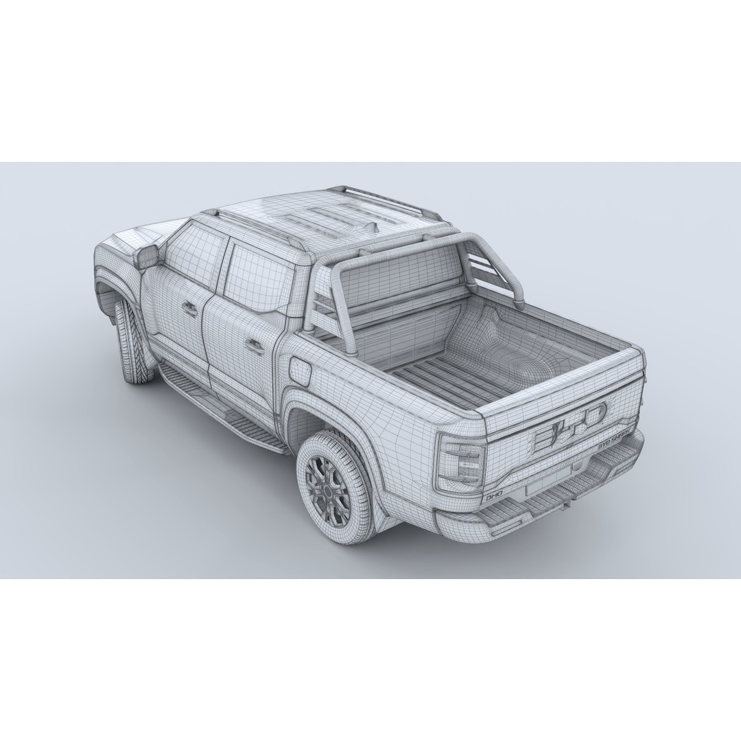 BYD Shark 6 DMO 3D Model – Game-Ready Pickup Truck, FBX, OBJ - View 18
