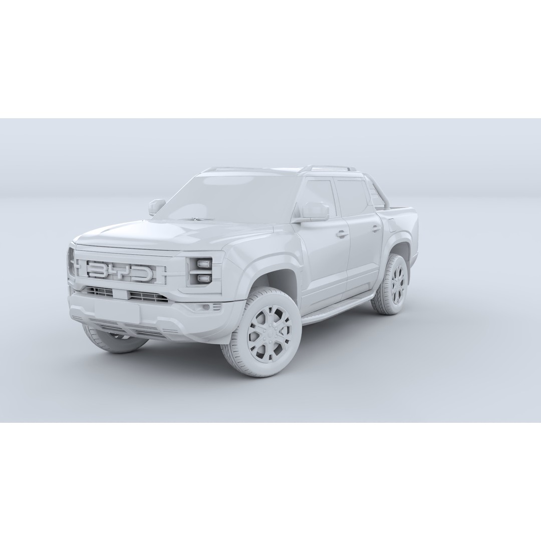 BYD Shark 6 DMO 3D Model – Game-Ready Pickup Truck, FBX, OBJ - View 20